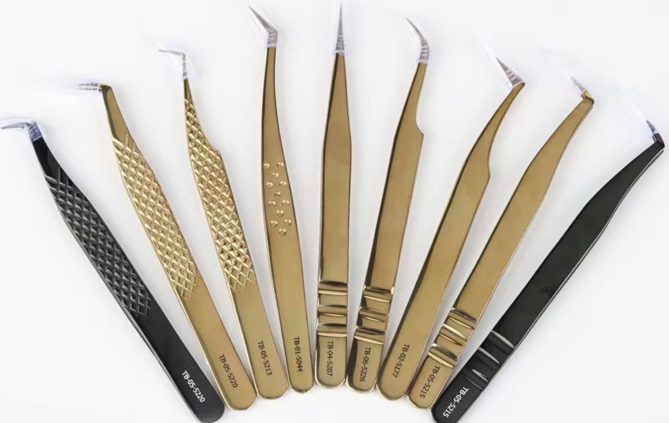Professional Eyelash Extension Tweezers | Lash Artist Tools | Precision Isolation & Volume Tweezers