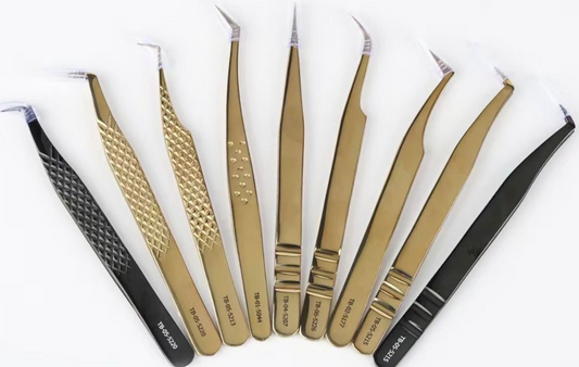 Professional Eyelash Extension Tweezers | Lash Artist Tools | Precision Isolation & Volume Tweezers